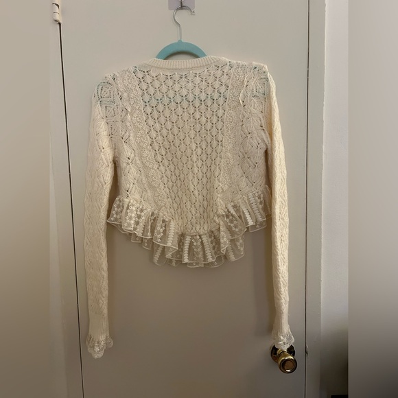 NWOT Zara Lace Cardigan - Picture 5 of 9